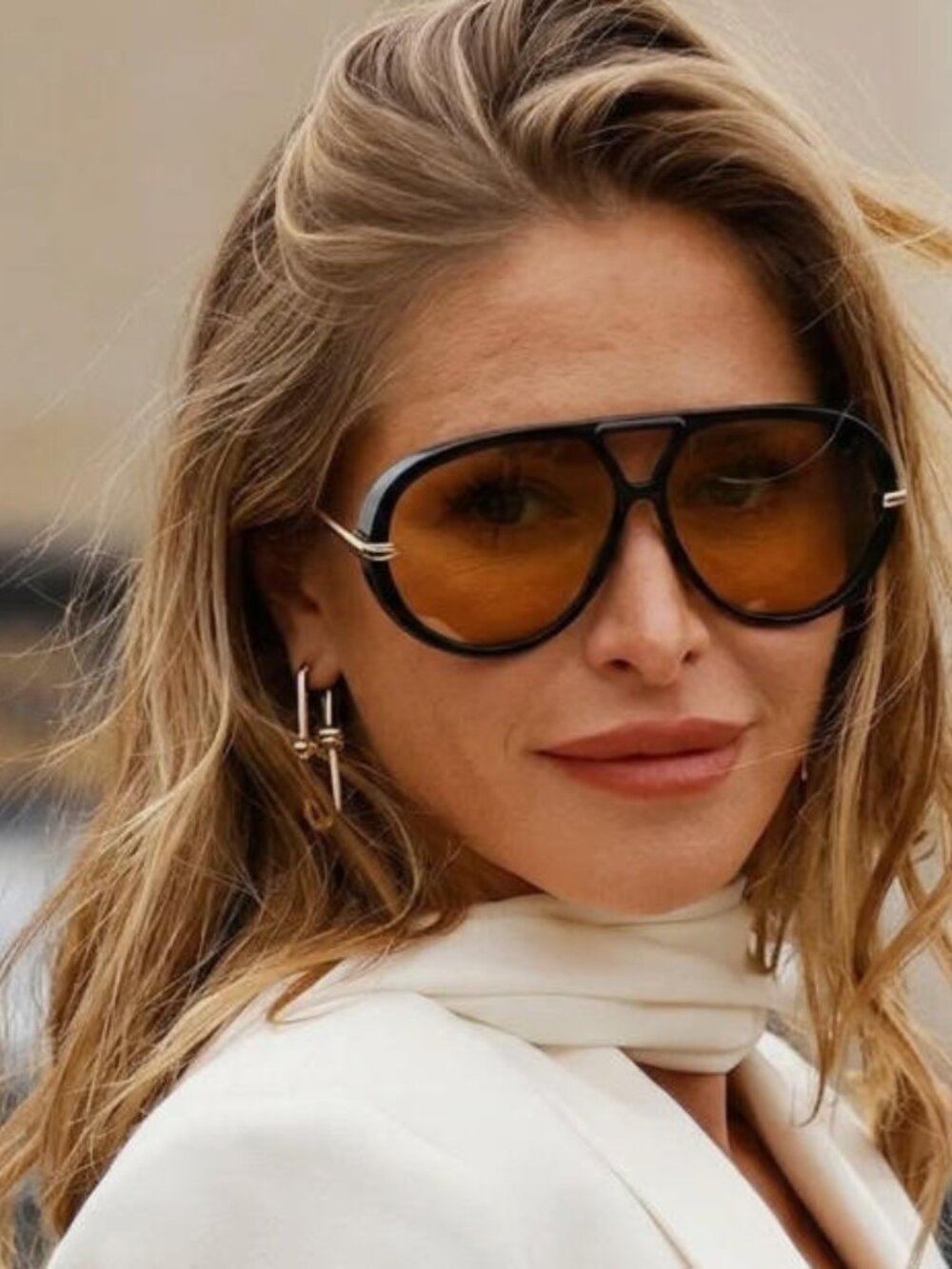 Bottega Veneta Black and Gold Sunglasses